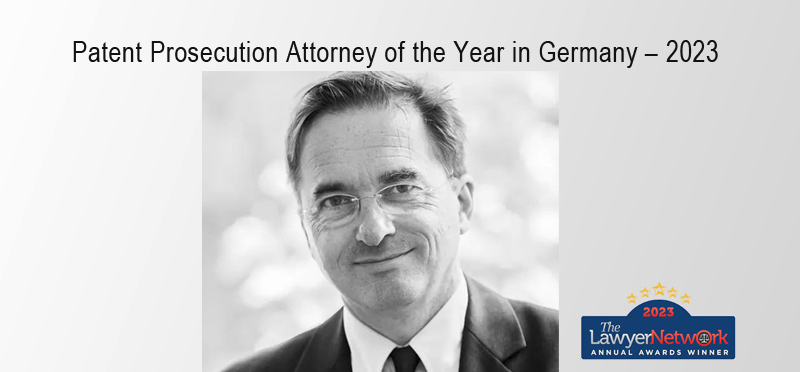 Malte Köllner awarded Patent Prosecution Attorney 2023 in Germany