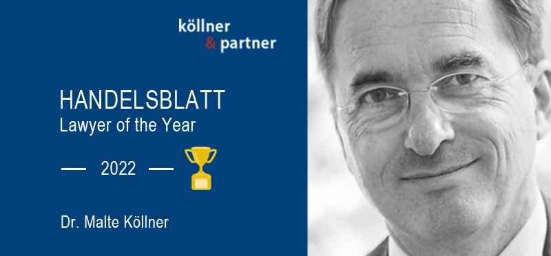 Dr. Malte Köllner - Lawyer of the year